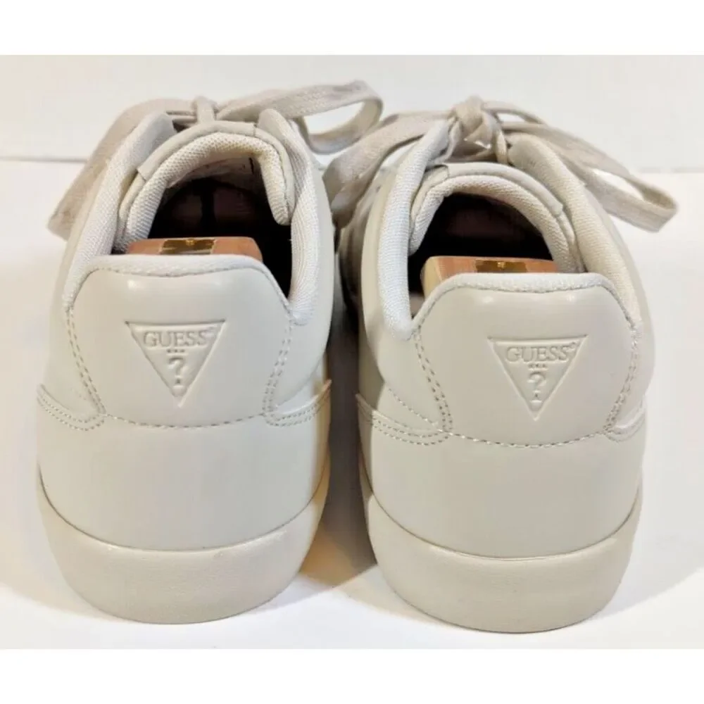 Guess Men's size 10.5 Beige Bazto Sneakers Gummy Designer Shoes New Rare!